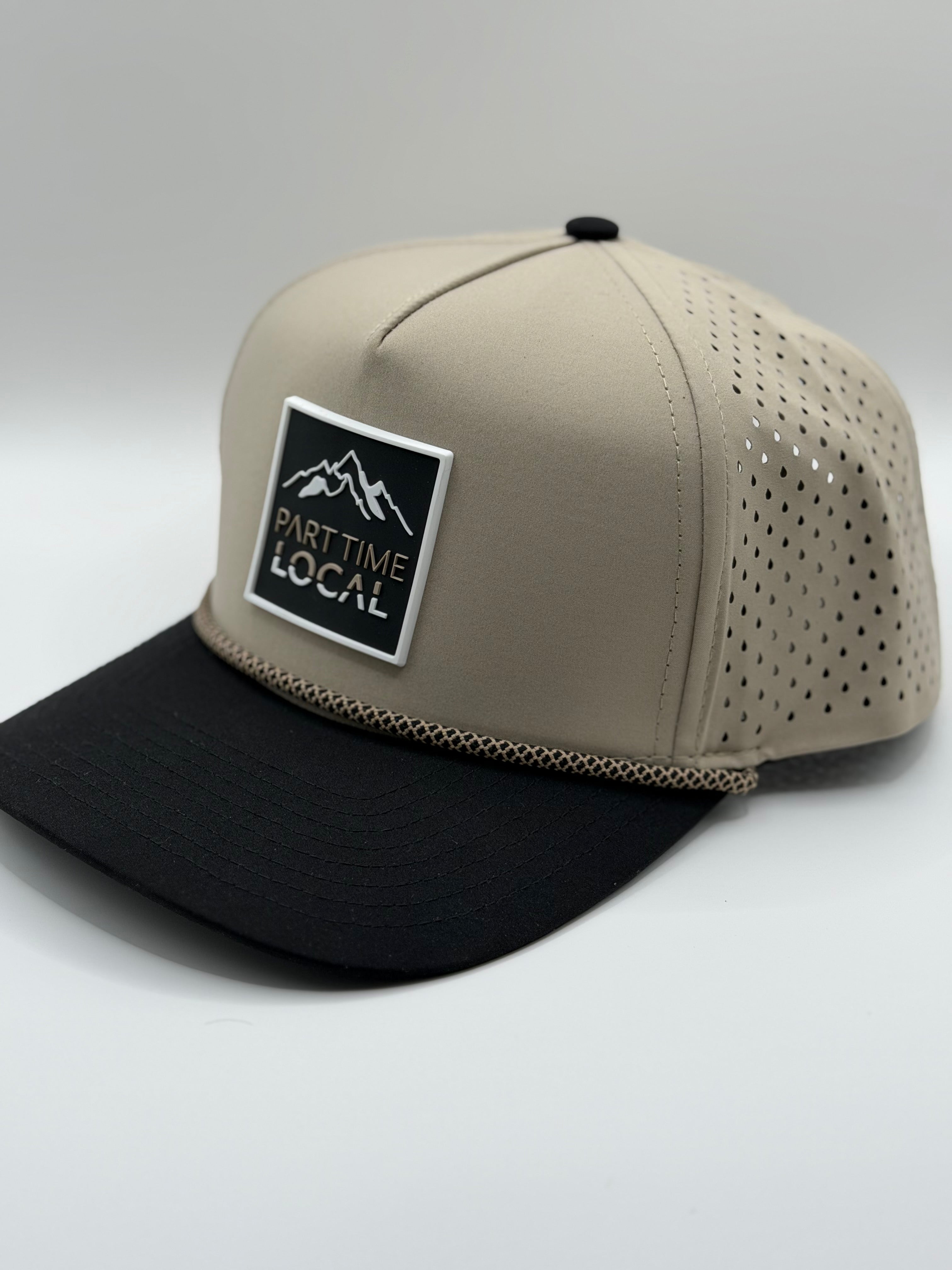 The Mountain Part Time Local Rope Hat- Khaki & Black
