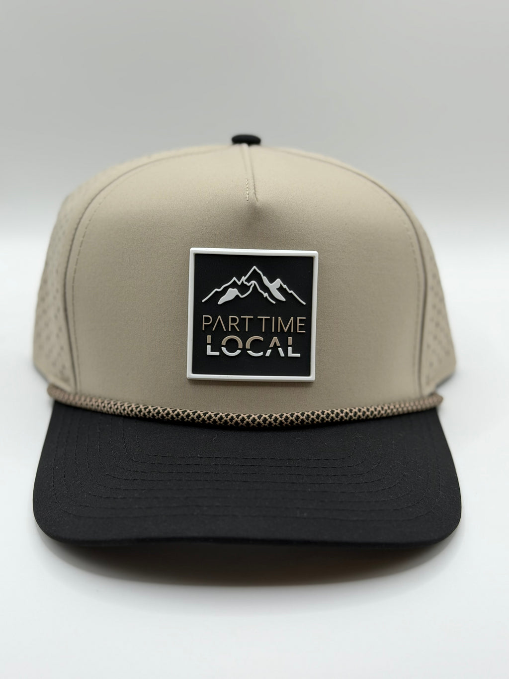 The Mountain Part Time Local Rope Hat- Khaki & Black
